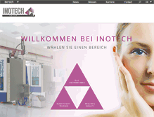 Tablet Screenshot of inotech.de